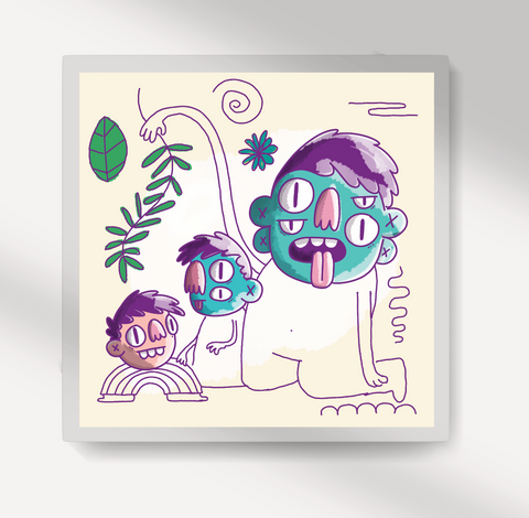 Wabi sabi chaotic wonderland of immense confusion Giclée Print